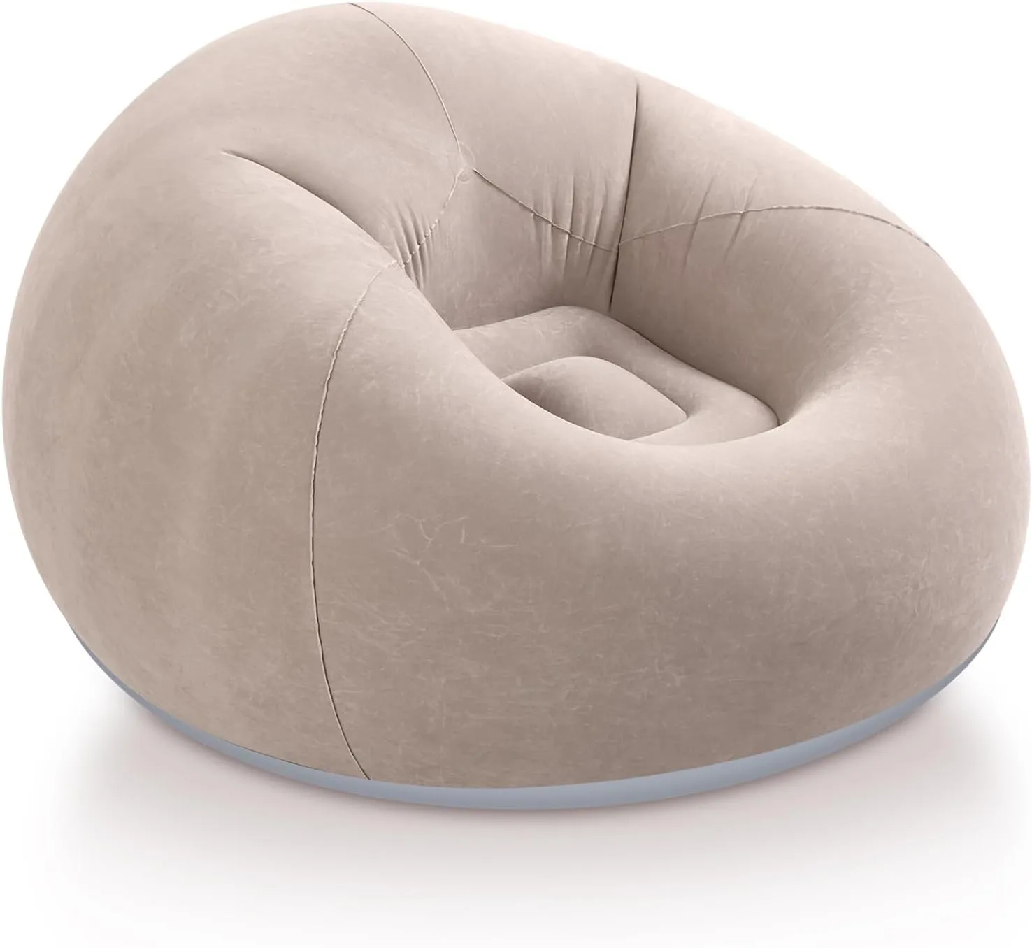 Inflatable Bean Bag Chairs for Adult Blow up Chairs Lazy Sofa Folding Portable Inflatable Chair for Movie Outdoor Room Bedroom Reading Camping(Coffee)