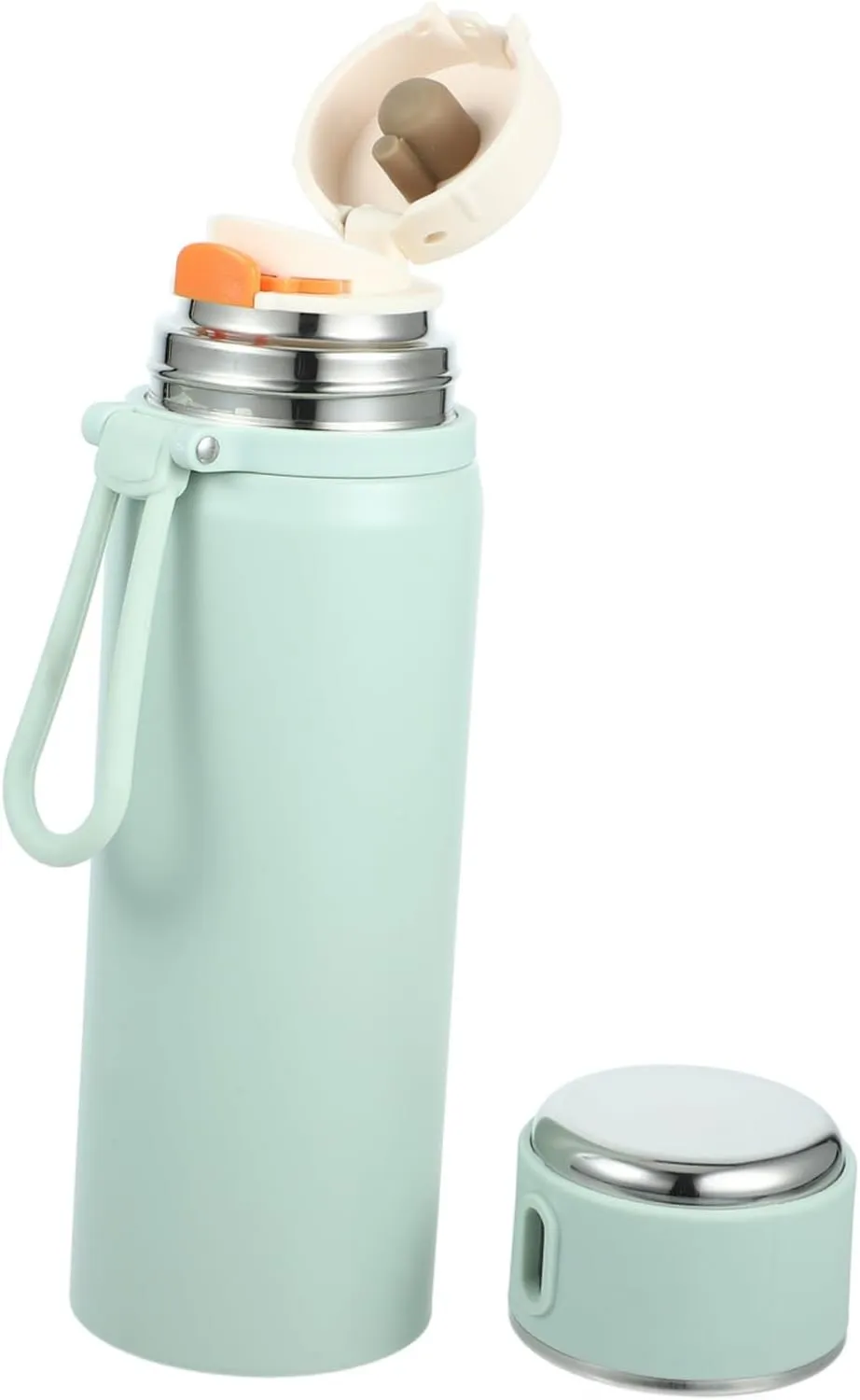 Insulated Stainless Steel Water Bottle Compact Flask Reusable Thermal Cup for Hiking Running and Everyday Use and Easy to Carry