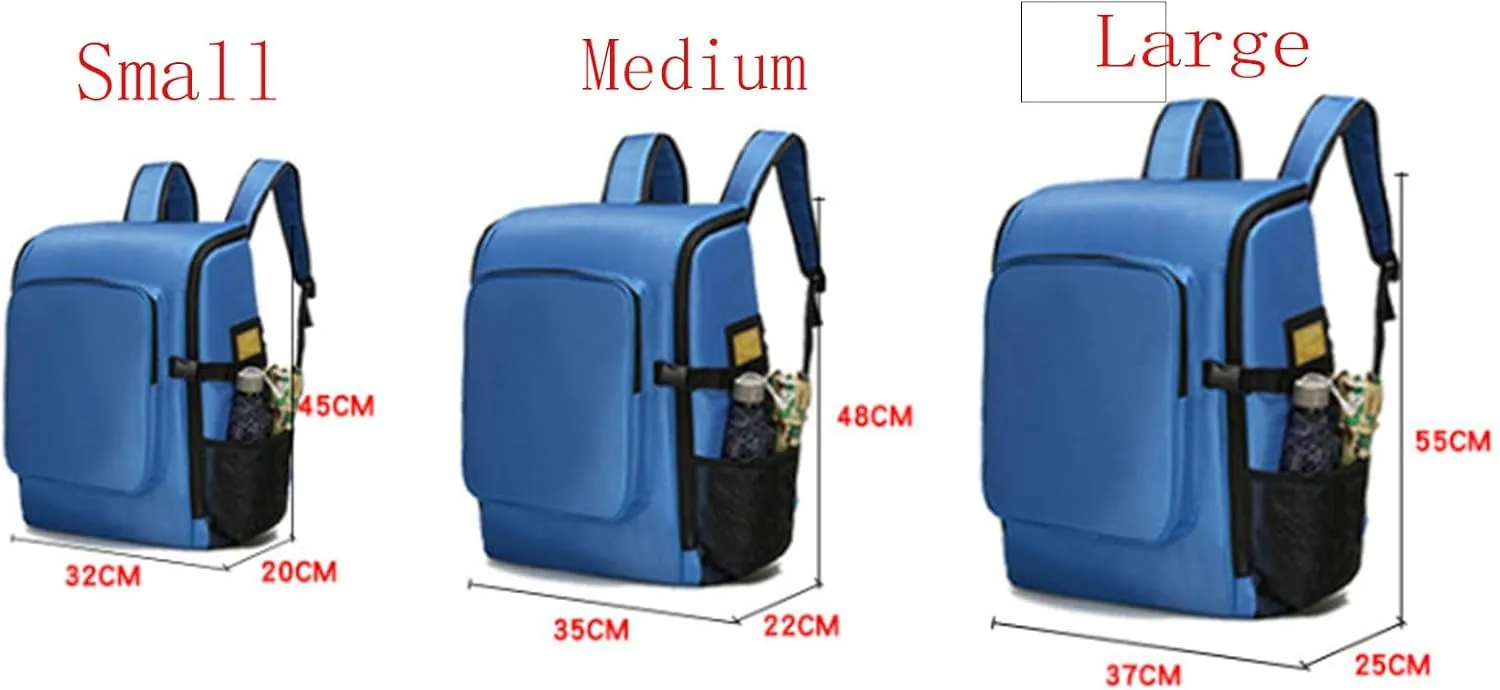 IOCCIOBB First Aid Kit Bag, Empty Emergency First Aid Medical Backpacks Travel Rescue Bag,First Responder Storage Survival Trauma Emergency Backpack For Hiking Camping(A02,L)