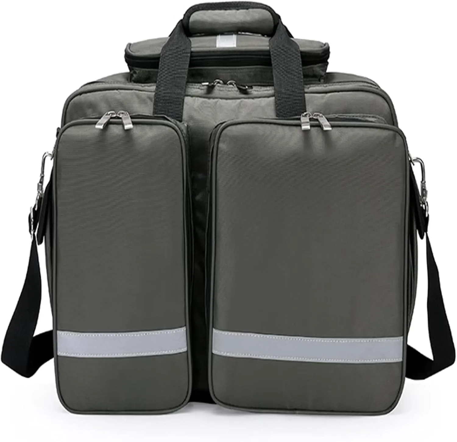 IOCCIOBB Suitable for EMT, EMS, Paramedic Wheeled Medical Trolley Bag Professional First Aid Bag with Internal Dividers,(Bag Only)(C)