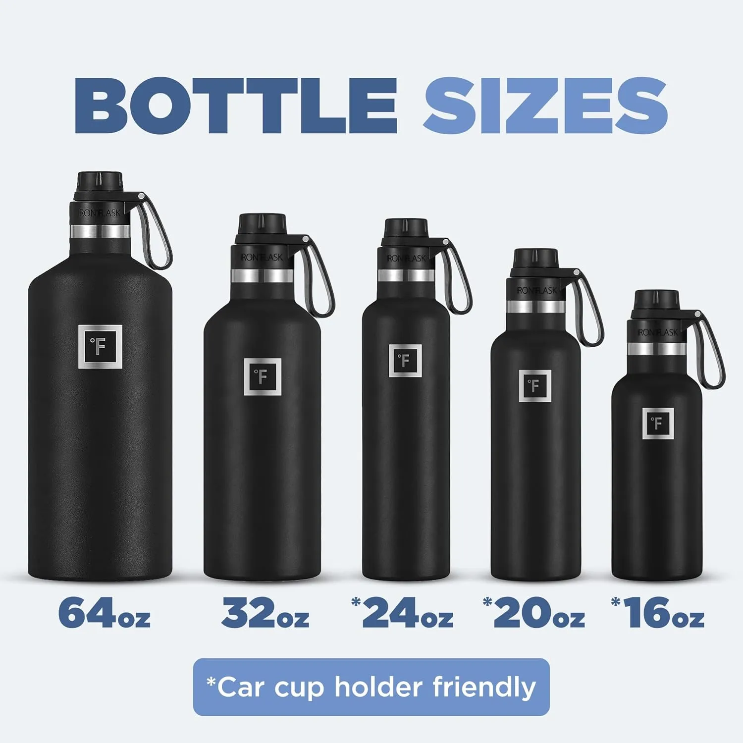 IRON °FLASK Camping & Hiking Hydration Canteens - 3 Lids (Narrow Spout Lid) Leak Proof Vacuum Insulated Stainless Steel - Hot & Cold Double Walled Sports Water Bottle - Bubble Gum, 32 Oz