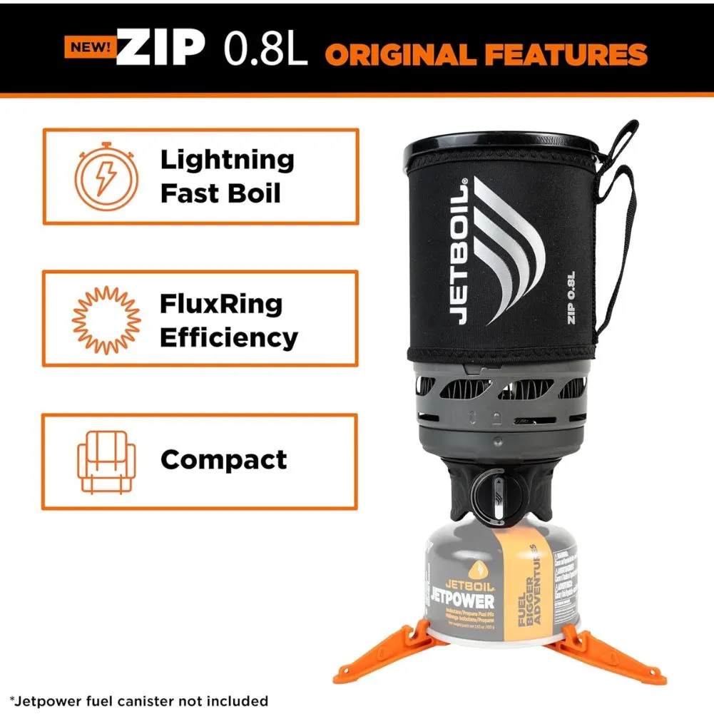 Jetboil Zip 0.8L Fast Boil Stove System (Carbon)