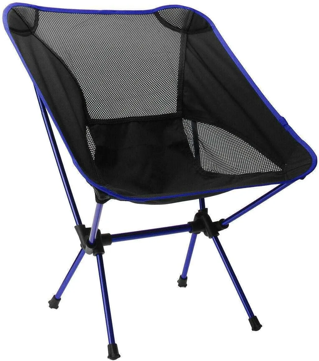 JHUS Camping Chair w/Storage Bag, Dark Blue Camping Chairs Camping-Chairs Patio Furniture Outdoor Furniture Camping Accessories Patio Chairs Camping Gear Camping Chair Folding Chair Outdoor ch