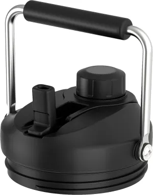 Jmoe USA Improved Jug Lid for Yeti Half Gallon and One Gallon Rambler Jugs | 2 in 1 Replacement Lid | Large Chug Spout and Leakproof Flip Straw | BPA Free Plastic | Includes 4 Straws