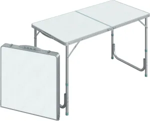 Kaimei Adjustable Height Folding Camping Table - Lightweight Portable Picnic Table