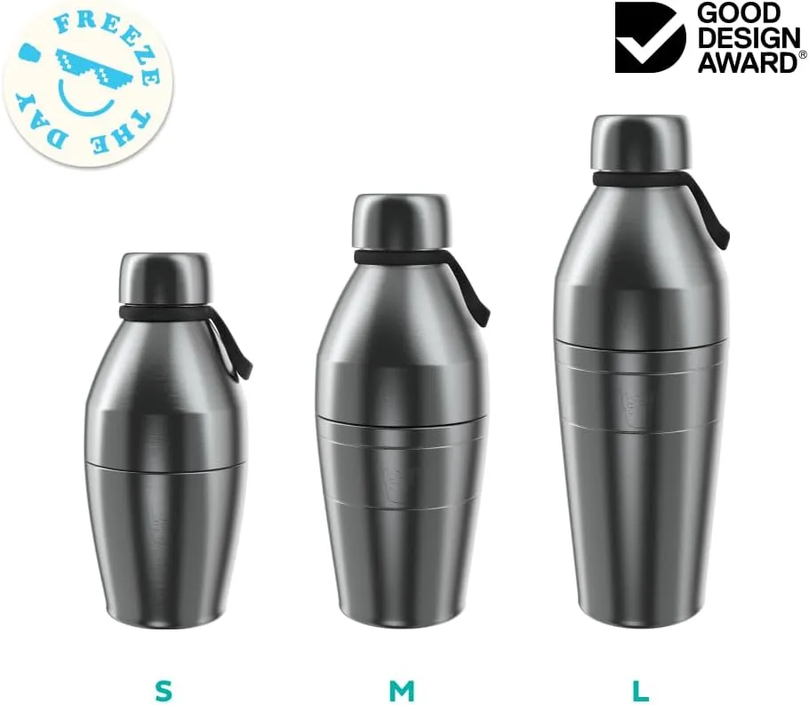 KeepCup Water Bottle, Reusable Insulated Stainless Steel and Plastic Dual Opening with Leakproof Steel Cap, 22oz/660ml - Twilight Clear