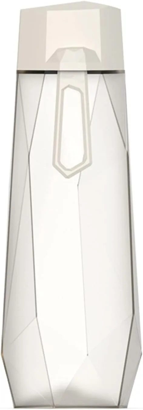 kettles Geometric rhombus Water Bottles-Matte texture,Durable Sports Bottle with Lid,Portable Leakproof Cups,Non-Slip Plastic Fitness canteen(D)
