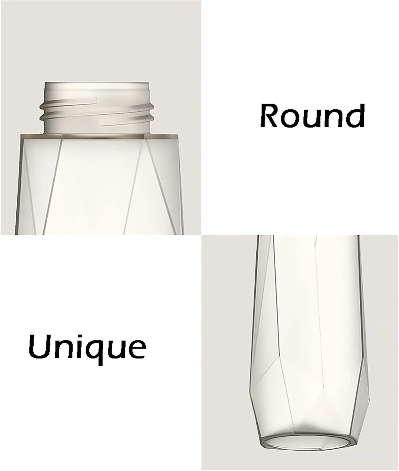 kettles Geometric rhombus Water Bottles-Matte texture,Durable Sports Bottle with Lid,Portable Leakproof Cups,Non-Slip Plastic Fitness canteen(D)