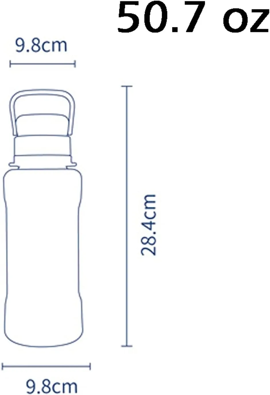 kettles Super Large Capacity plastic Sports Water Bottles,Durable Tea Cup-Sealed Lid,Fast Flow,Leakproof Portable Summer 50.7oz canteen(C)
