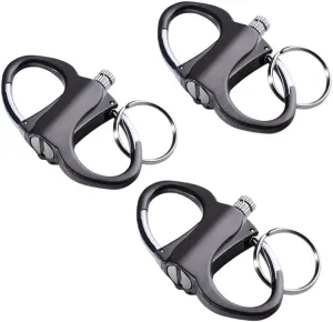 Keychain Lighter, Permanent Match, Mountaineering Buckle Key, Outdoor Portable Metal Keychain Lighter, Suitable for Hiking and Camping Outdoor Sports, Emergency Equipment (3)
