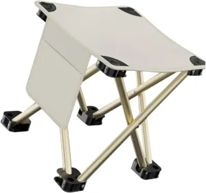 KICHOUSE Portable Folding Camping Stool Lightweight Space Saving Durable Outdoor Chair for Fishing Picnics and to Carry Strong Carbon Frame