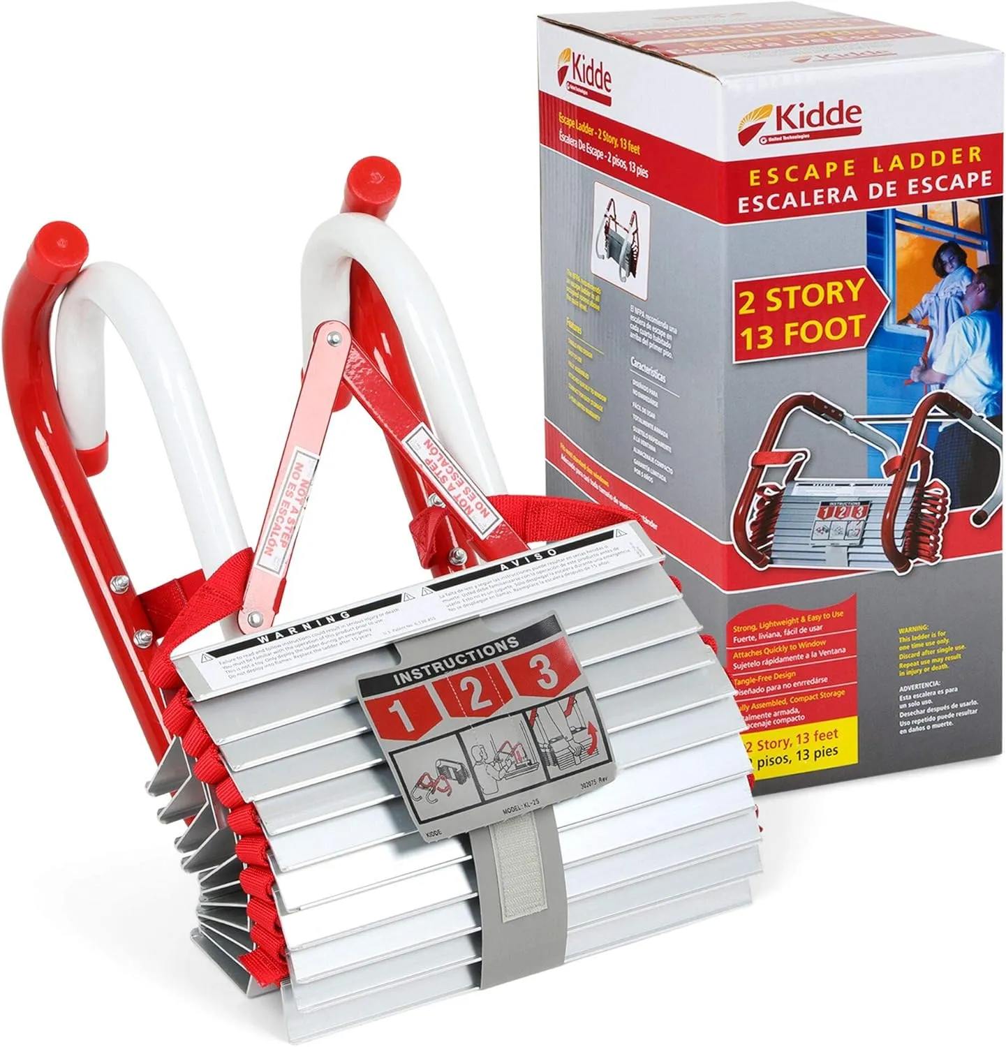 Kidde Fire Escape Ladder and Extinguisher Home Safety Bundle