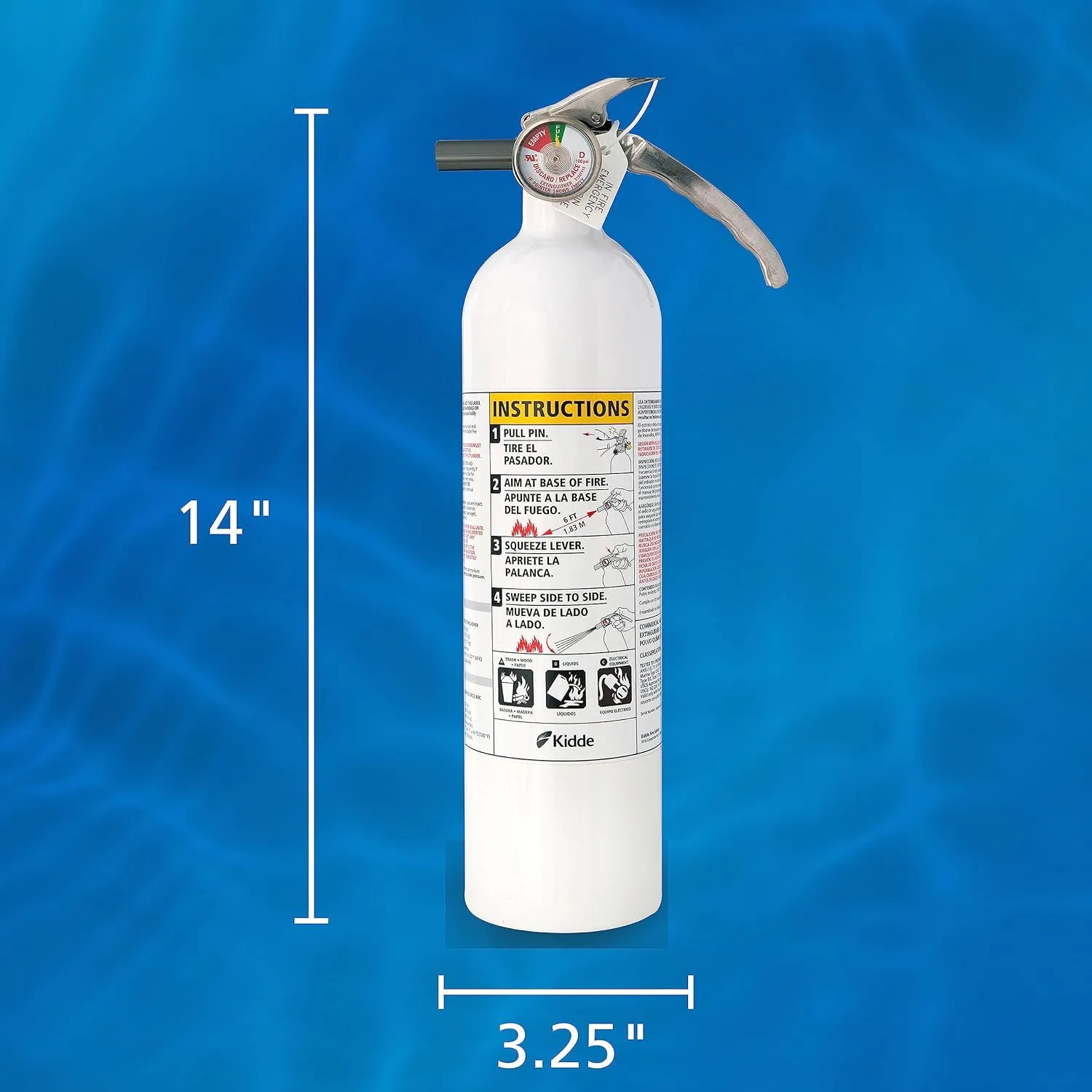 Kidde Fire Extinguisher for Boats, Single-Use 1A10BC, 2 Pack