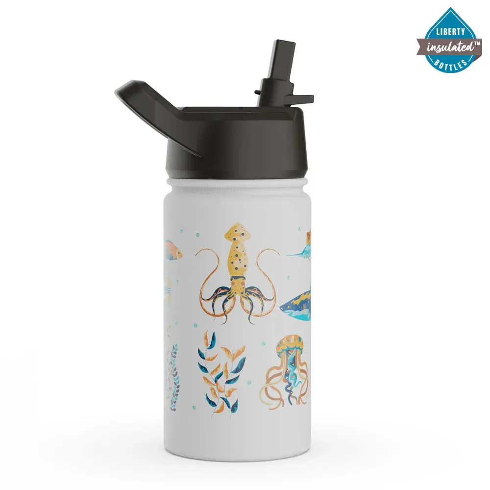 Kids 12oz Double Wall Insulated Water Bottle - USA Made