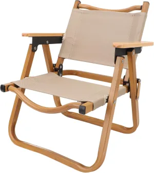 Kids Camping Chair, Aluminum Alloy Wood Grain Canvas Portable Folding Beach Chair, Lounge Chair Outdoor | Foldable Camping Chair | Fold up Chair | Lawn Chair for Beach Travel