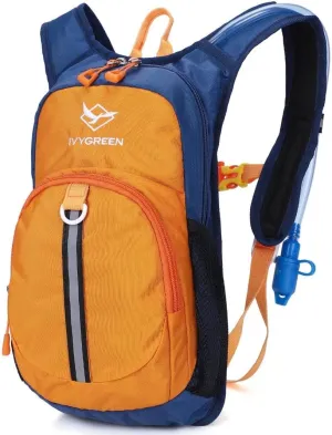 Kids Hydration Backpack, Hiking Backpack for Boys or Girls with 1.5L Water Bladder