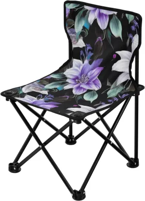Kigai Folding Camping Chair Heavy Duty Chair Ultralight Compact Portable Beach Chair for Outdoor Camp, Hiking, Travel, Beach, Sporting Event and Picnic, Colorful Pattern