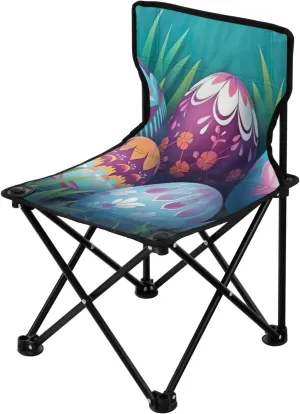 Kigai Folding Camping Chair Heavy Duty Chair Ultralight Compact Portable Beach Chair for Outdoor Camp, Hiking, Travel, Beach, Sporting Event and Picnic, Easter Egg