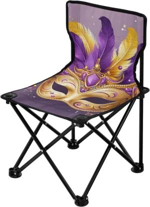 Kigai Folding Camping Chair Heavy Duty Chair Ultralight Compact Portable Beach Chair for Outdoor Camp, Hiking, Travel, Beach, Sporting Event and Picnic, Mardi Gras