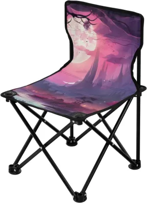 Kigai Folding Camping Chair Heavy Duty Chair Ultralight Compact Portable Beach Chair for Outdoor Camp, Hiking, Travel, Beach, Sporting Event and Picnic, Mystical Night