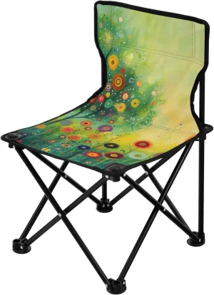 Kigai Folding Camping Chair Heavy Duty Chair Ultralight Compact Portable Beach Chair for Outdoor Camp, Hiking, Travel, Beach, Sporting Event and Picnic, Oil Flower