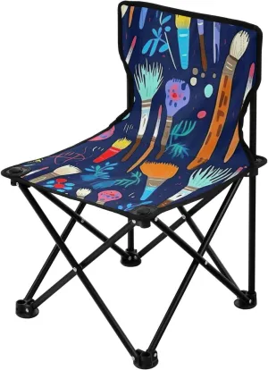 Kigai Folding Camping Chair Heavy Duty Chair Ultralight Compact Portable Beach Chair for Outdoor Camp, Hiking, Travel, Beach, Sporting Event and Picnic, Pen Pattern