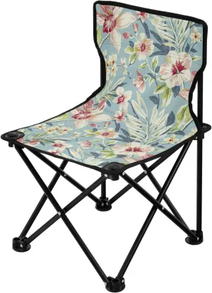 Kigai Folding Camping Chair Heavy Duty Chair Ultralight Compact Portable Beach Chair for Outdoor Camp, Hiking, Travel, Beach, Sporting Event and Picnic, Vintage Flower