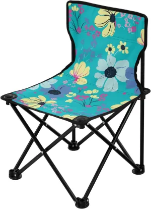 Kigai Folding Camping Chair Heavy Duty Chair Ultralight Compact Portable Beach Chair for Outdoor Camp, Hiking, Travel, Beach, Sporting Event and Picnic, Vintage Flower