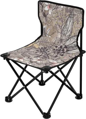 Kigai Folding Camping Chair Heavy Duty Chair Ultralight Compact Portable Beach Chair for Outdoor Camp, Hiking, Travel, Beach, Sporting Event and Picnic, Vintage Flower