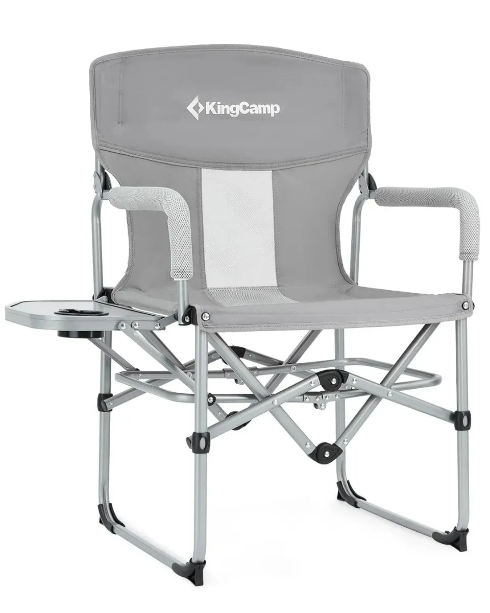 KingCamp Folding Large Director Chair with Non-slip Feet