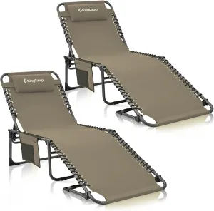 KingCamp Folding Outdoor Chaise Lounge