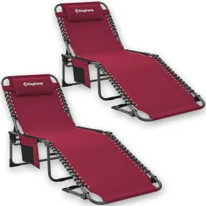 KingCamp Folding Outdoor Chaise Lounge