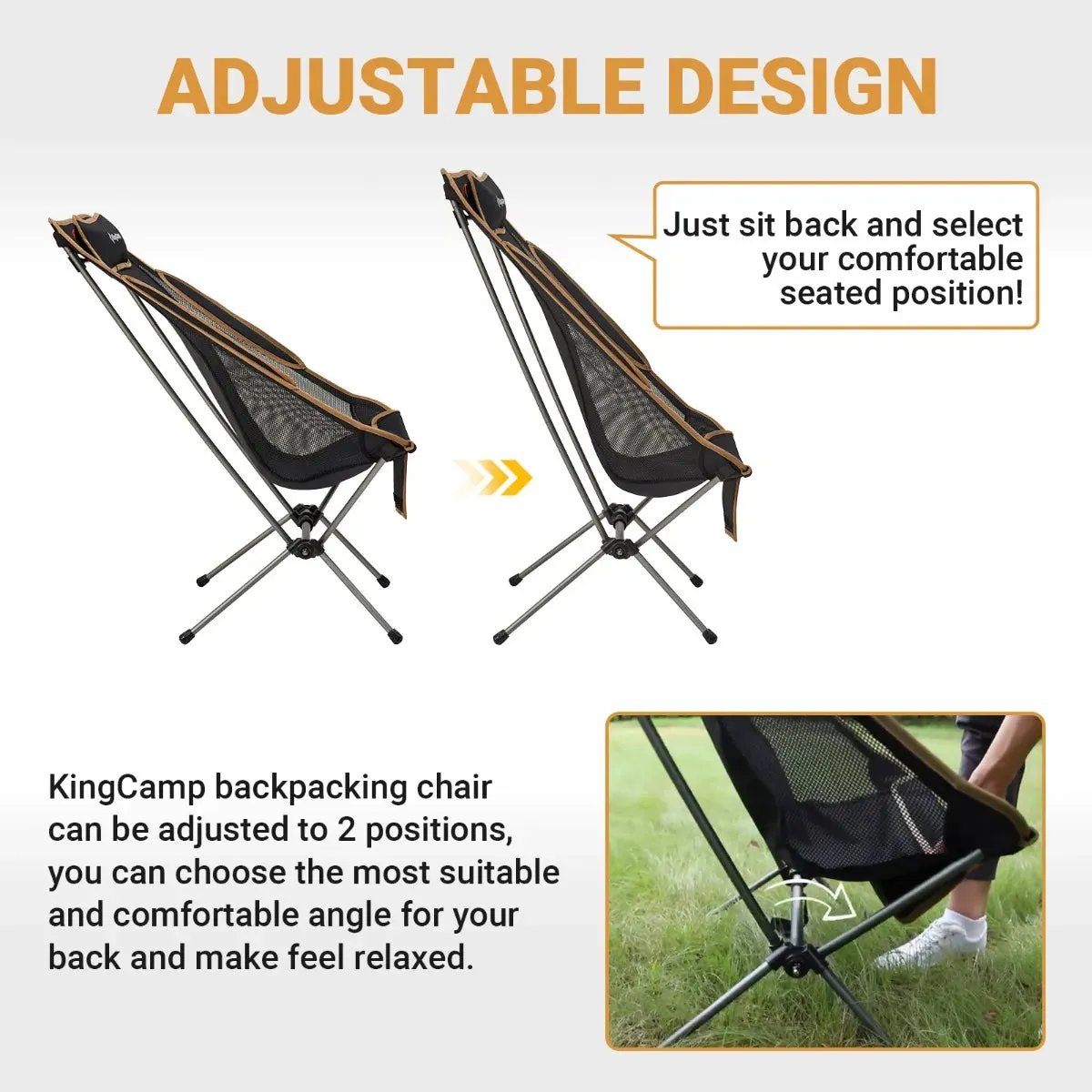 KingCamp Ultralight 2-Steps Chair