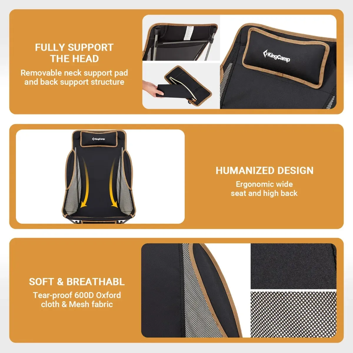 KingCamp Ultralight 2-Steps Chair