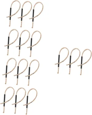 Kisangel 30pcs Outdoor Wick Ropes Fire Starter for Camping Jute Material Wind-Resistant Features Combustion Support for Survival and Emergency Situations