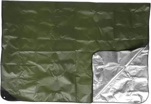 Kisangel Emergency Blanket Camping Picnic Heavy Duty Insulation Outdoor Windproof Compact First Aid