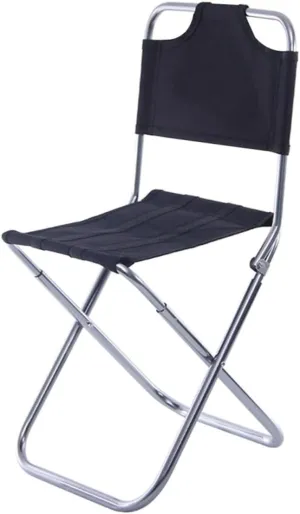 Kisangel Folding Stool Outdoor Aluminum Alloy Chair Portable Fishing Camping Stool
