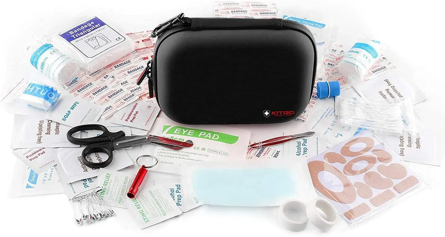 Kitgo Comprehensive First Aid Kit - 101 Essential Supplies
