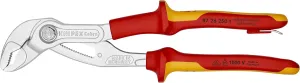 Knipex - Cobra® High-Tech Water Pump Pliers-1000V Insulated-Tethered Attachment (8726250T)