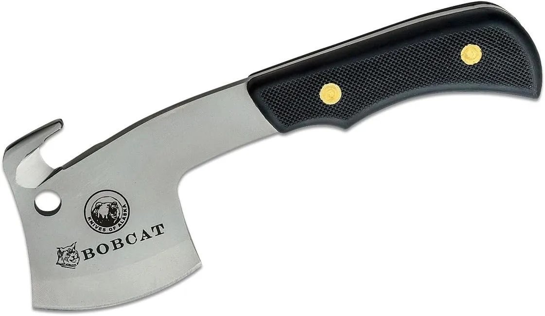 Knives Of Alaska Bobcat Hatchet 2.5" D2 Steel Blade Sure Grip Handle Black