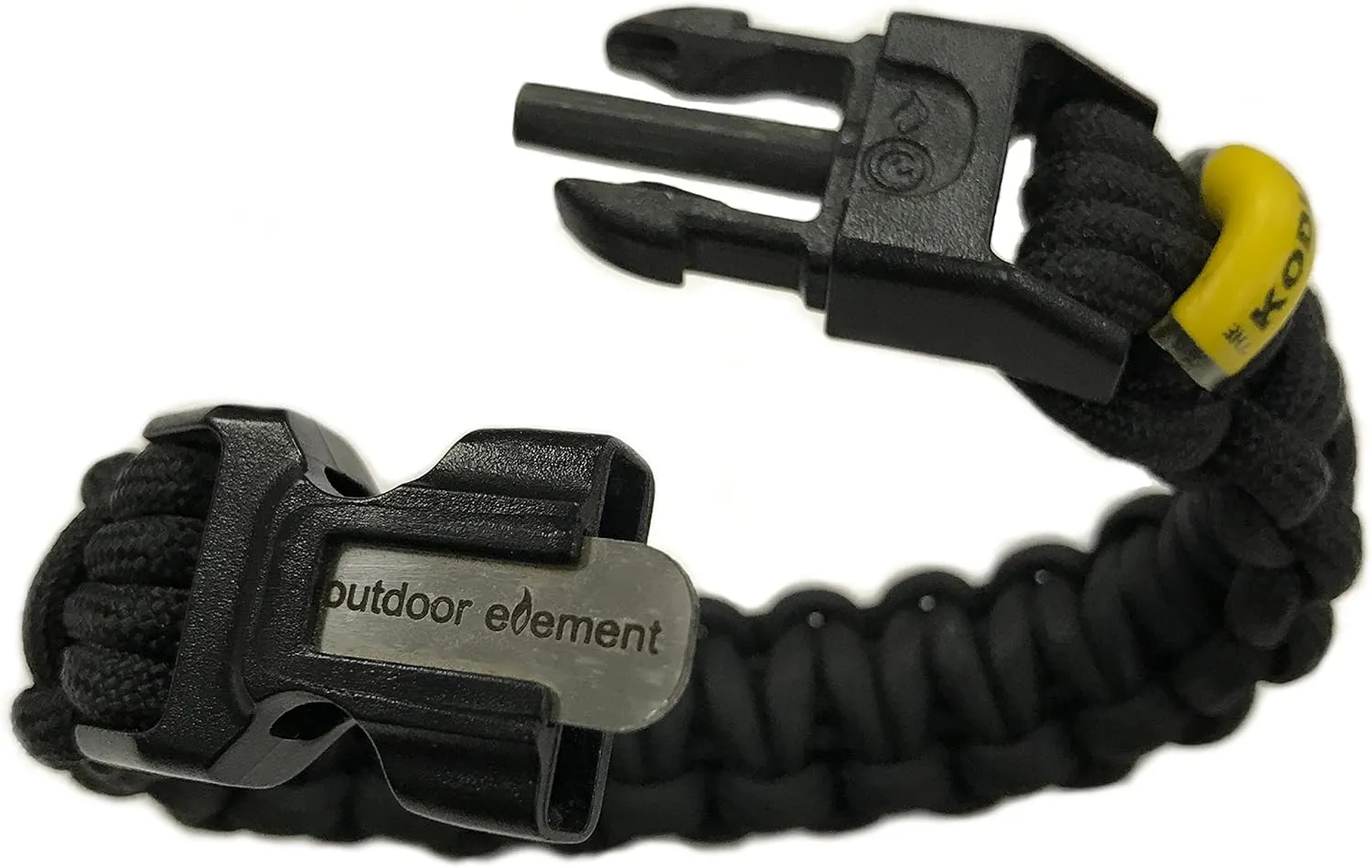 Kodiak Survival Bracelet - Fire-Starter, Survival Paracord, Tinder, Fishing Line and Hook