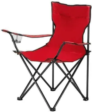 KPJQ Folding Camping Chair w/ Bag, Red Patio furniture Outdoor furniture Camping accessories Patio chairs Camping gear Camping chair Folding chair Outdoor chairs Camping chairs Folding chairs