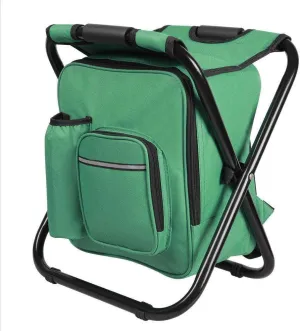 KPJQ Folding Fishing Stool Insulated Cooler Bag Backpack Chair Picnic Camping Hiking Camping-chairs Patio furniture Outdoor furniture Camping accessories Patio chairs Camping gear Camping chair
