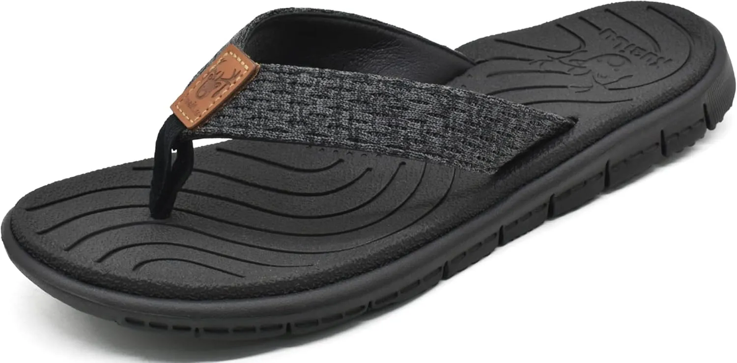 KuaiLu Womens Casual Flip Flops Yoga Mat Comfortable Cushion Arch Support Walking Thong Sandals Lightweight Non-Slip Summer Beach Slippers