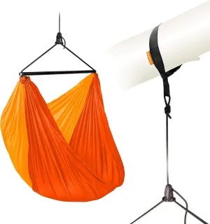 LA SIESTA ZunZun Travel Hammock Chair with Easy-Adjust Suspension, Lightweight, Portable, Outdoor Relaxation, Featuring Breathable Nylon Fabric, Max 265 Lbs, Sunrise