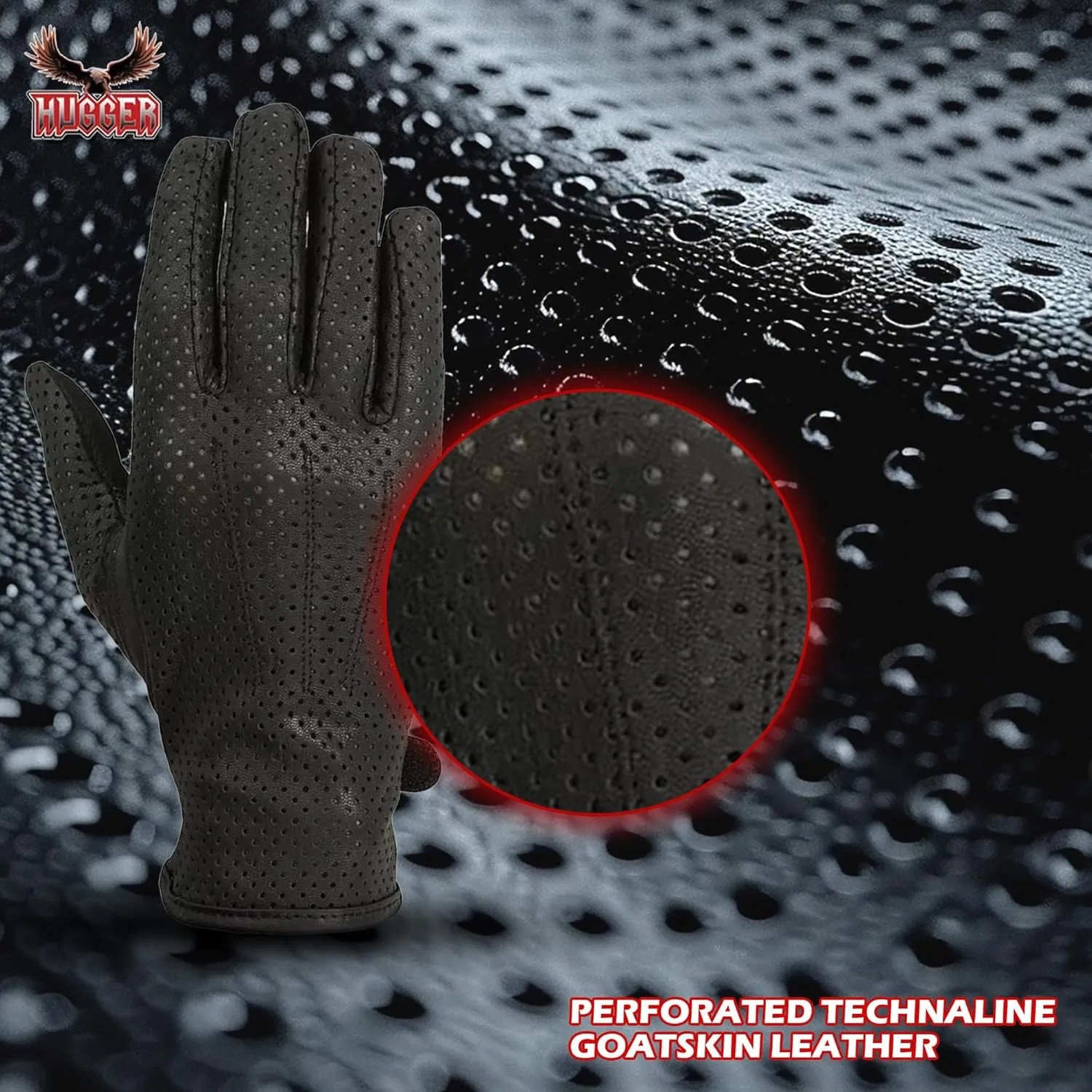 Ladies Weatherlite Water Resistance Leather Driving, Police, and Motorcycle Glove
