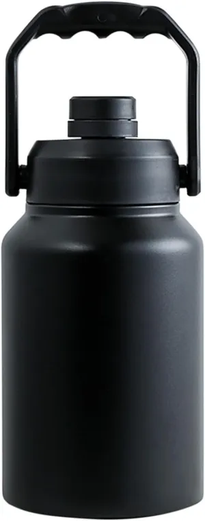 Large Water Bottle - Outdoor Sports Flask, Travel Insulated Jug | Wide Opening Beverage Container, Reusable Stainless Canteen Hydration Gear For Camping Adventures Fitness Trekking Biking Daily Use