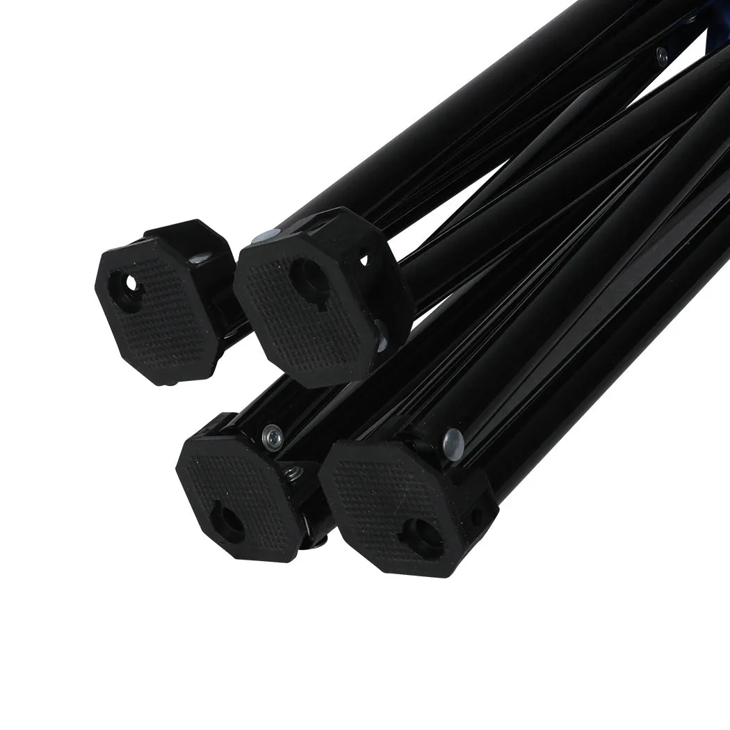 Levede 2Pcs Camping Chairs Folding Arm Black-VIC_Metro