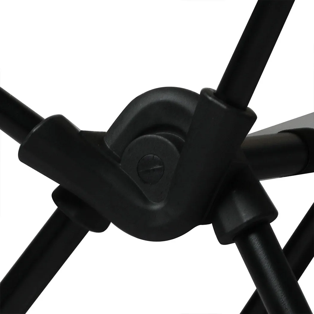 Levede Camping Chair Folding Outdoor Large Black-QLD_Rural