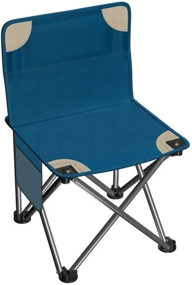 Lightweight Camping Chair Outdoor Folding Backrest Chair Portable Fishing Chair with Side Pocket Lightweight Leisure Chairs Padded Deck Chair Outdoor Hiking (Color : C)